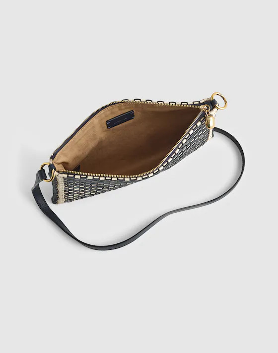 The Signature Woven Crossbody Pouch | Madewell