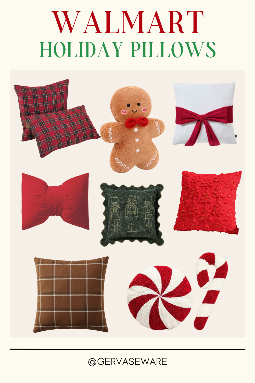 WalMart has the cutest holiday pillows!  

 #LTKGiftGuide #LTKHoliday #LTKHome