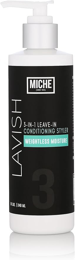 Miche Lavish Leave-In Conditioner For Curly, Kinky Or Wavy Hair, Silicone And Paraben Free - 8oz | Amazon (US)