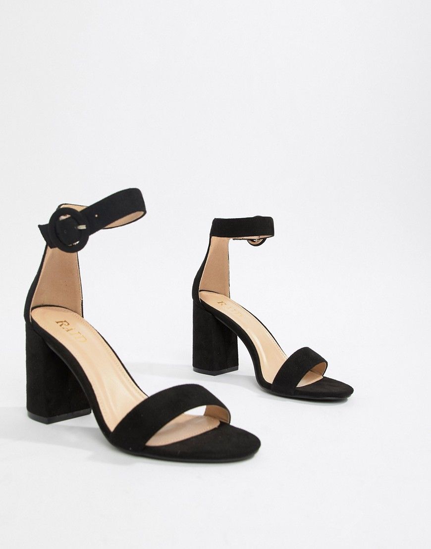 RAID Genna black block heeled sandals - Black | ASOS US