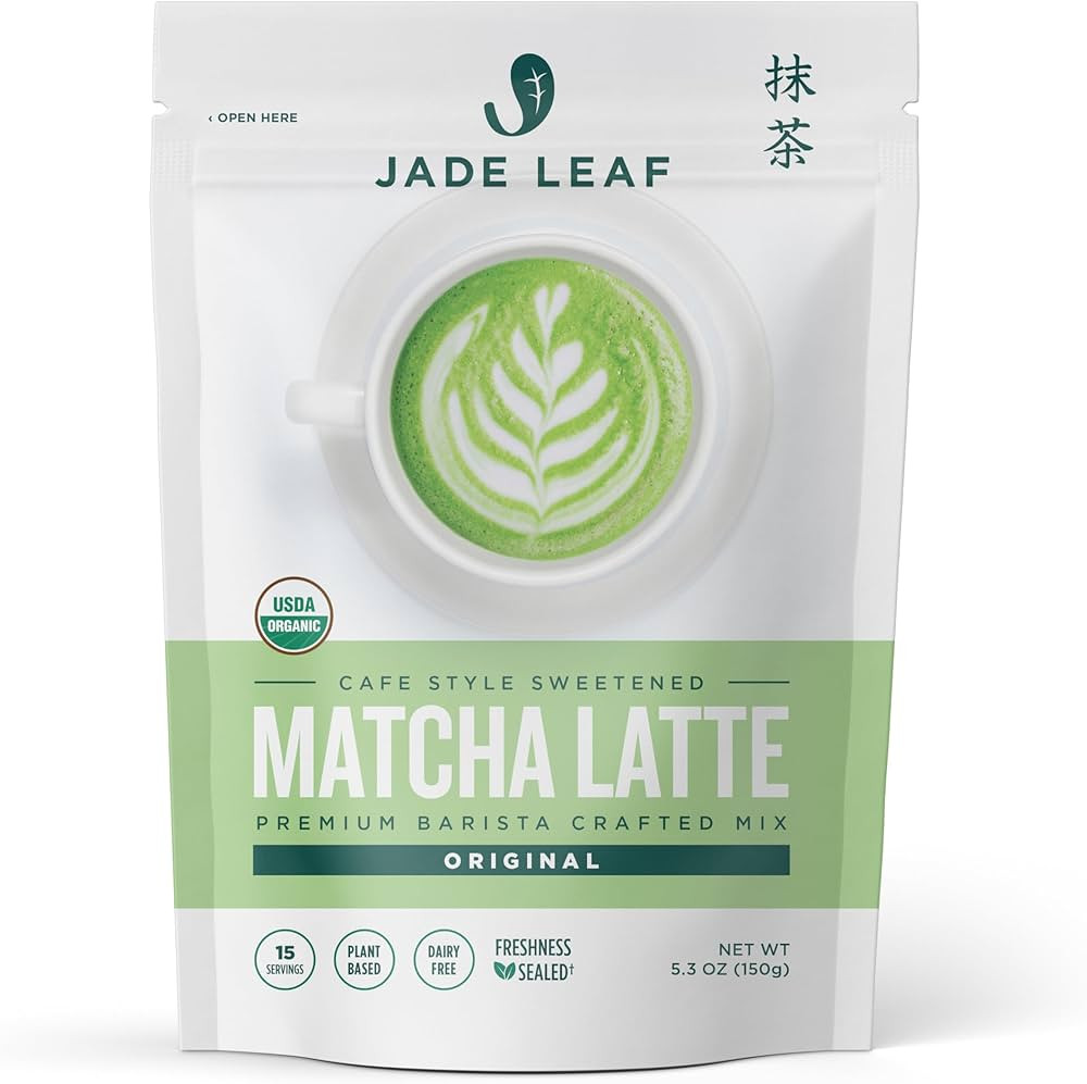 Jade Leaf Matcha Organic Café Style Sweetened Matcha Latte Premium Barista Crafted Mix - Origina... | Amazon (US)