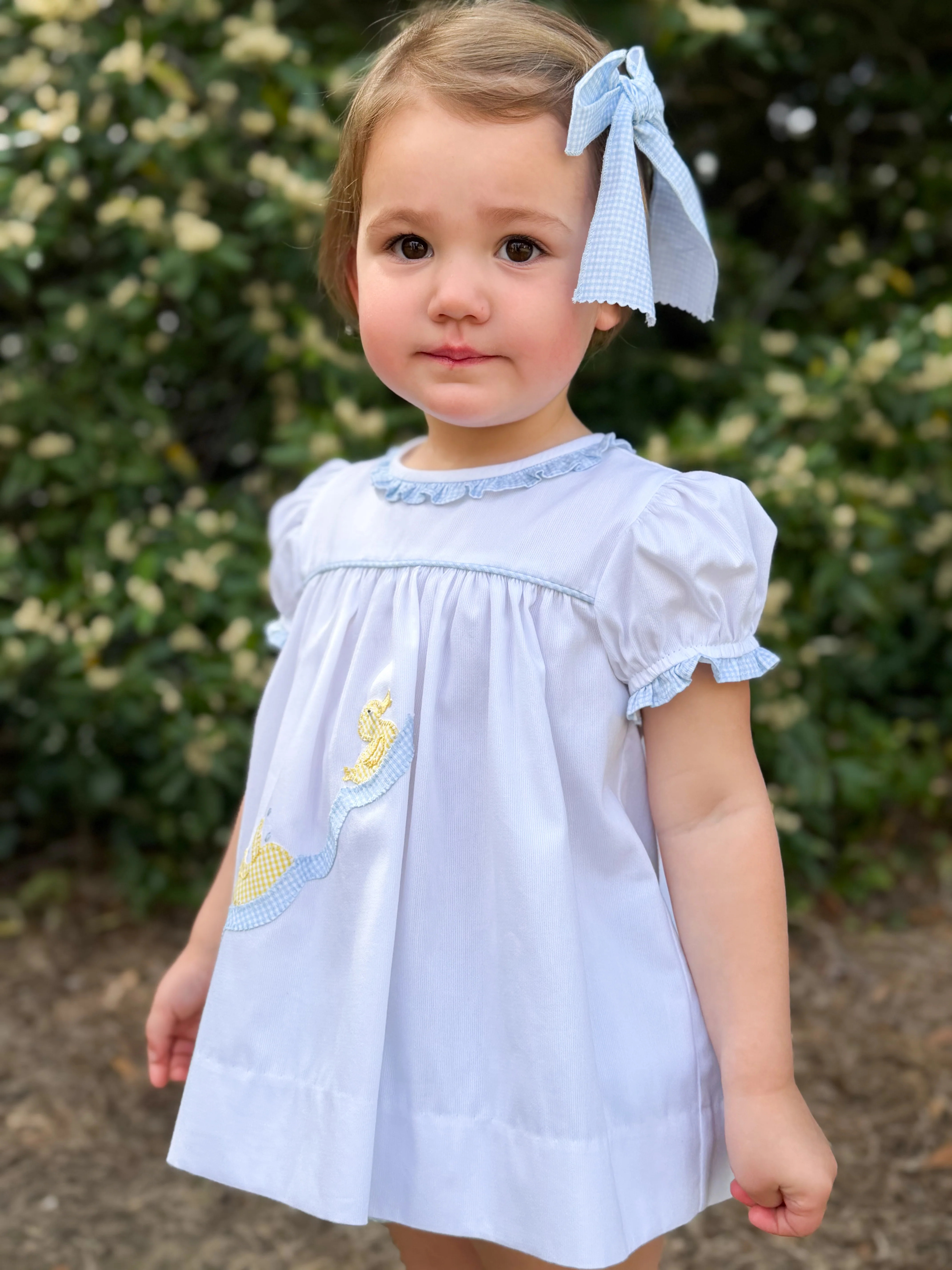 Hand Appliquéd Duckie Easter Dress for Girls | Alice Kathleen & Co | Alice Kathleen & Co.