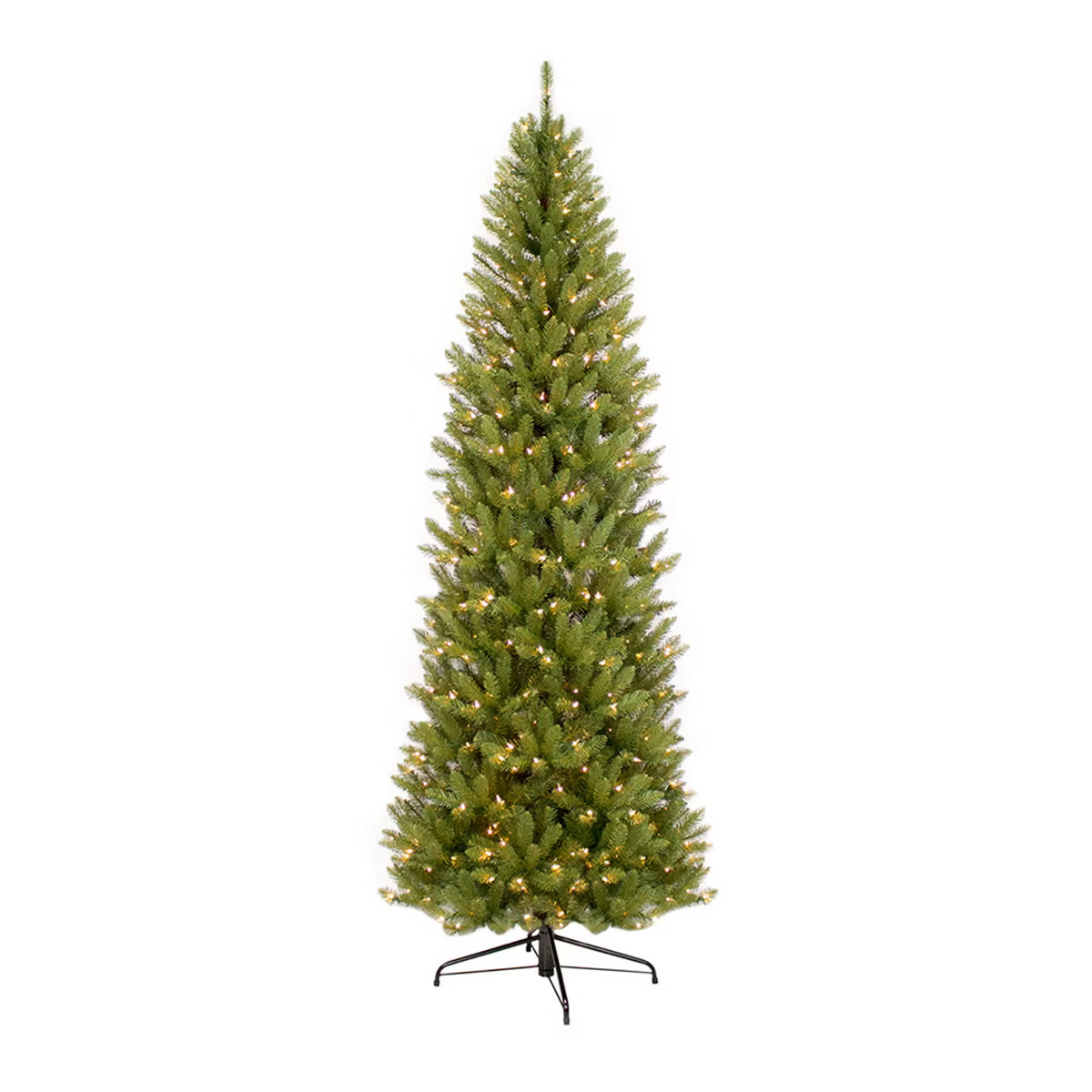7.5ft Pre-lit Artificial Pencil Artificial Christmas Tree Slim Forest Fir | Target