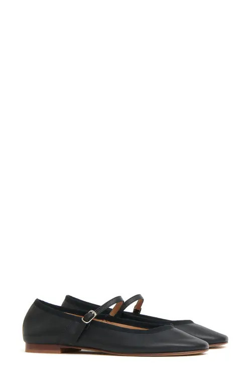 Mansur Gavriel Dance Mary Jane Flat in Black at Nordstrom, Size 8.5Us | Nordstrom