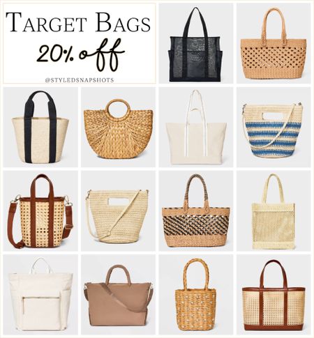 20% off Target Bags || all under $35

beach tote, vacation bag, summer purse 

#LTKfindsunder50 #LTKsalealert