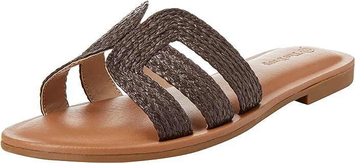 The Drop Women's Monika Flat H-Band Slide Sandal | Amazon (US)