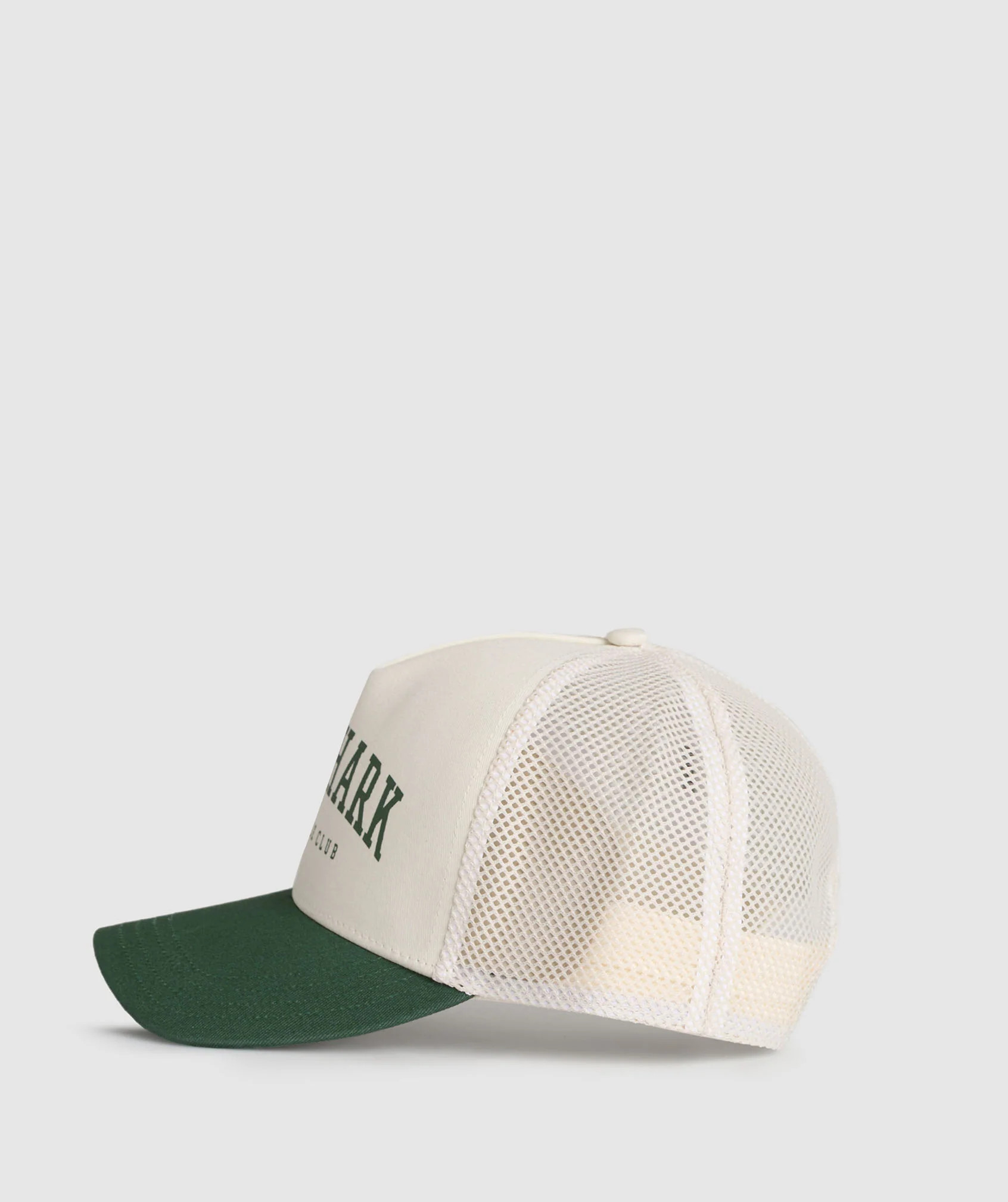 Gymshark Collegiate Trucker - Oat White/Classic Green | Gymshark US