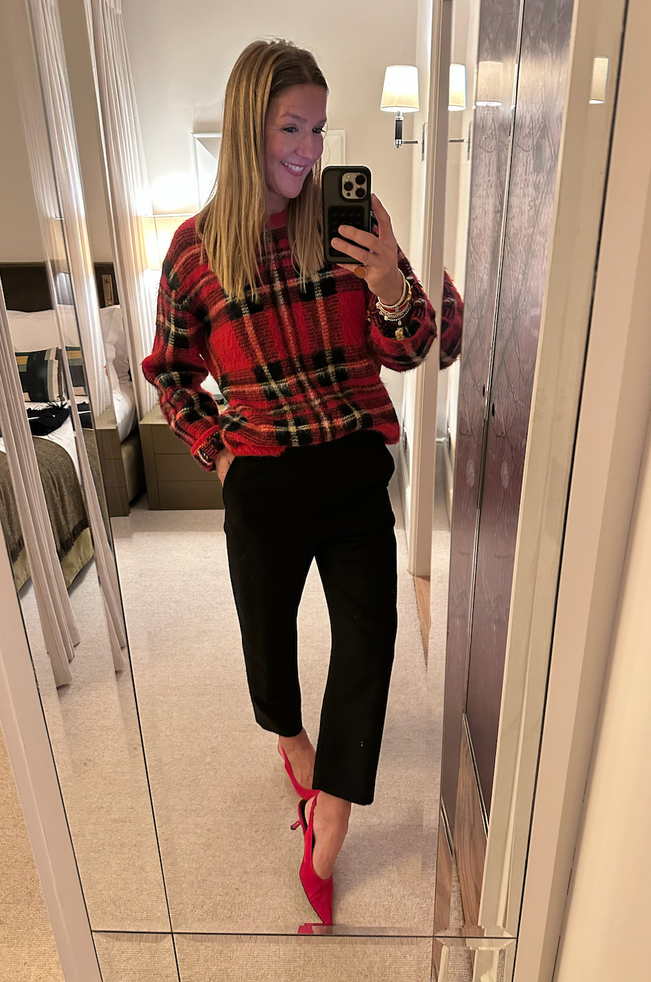 OOTD at The Grove with Jo Malone! Christmas Outfit | Tartan jumper | Christmas Checks | Christmas party | Christmas vibes 

 

#LTKwinter #LTKfestive #LTKstyletip