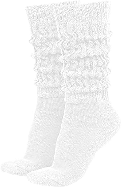 MDR Women's Extra Long & Heavy Slouch Socks For Women Cotton Wear at any Length Sock Made in USA ... | Amazon (US)
