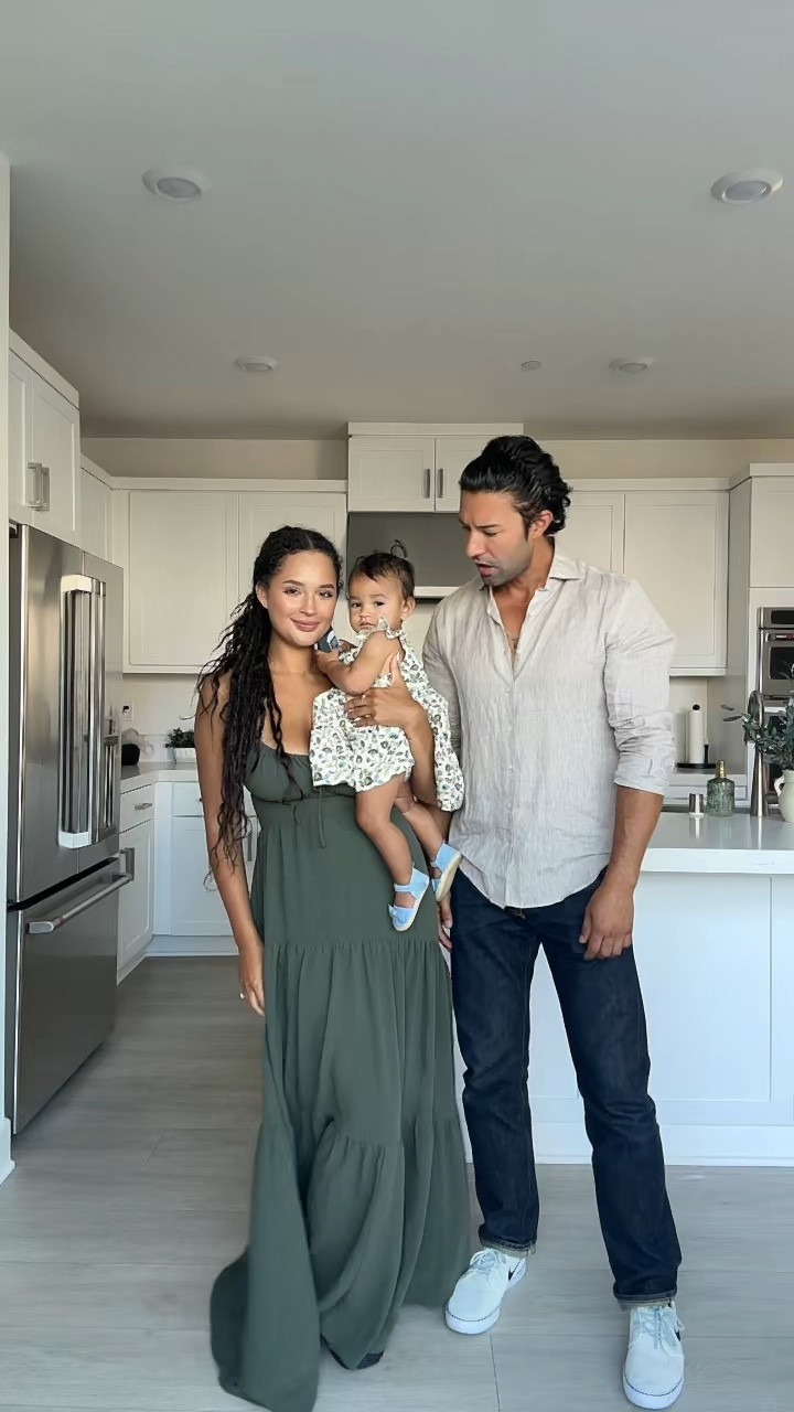 family outfit of the day! casual summer dress for mom and baby and a linen shirt and denim combo for daddy 🫶🏽

#LTKBaby #LTKFamily #LTKVideo