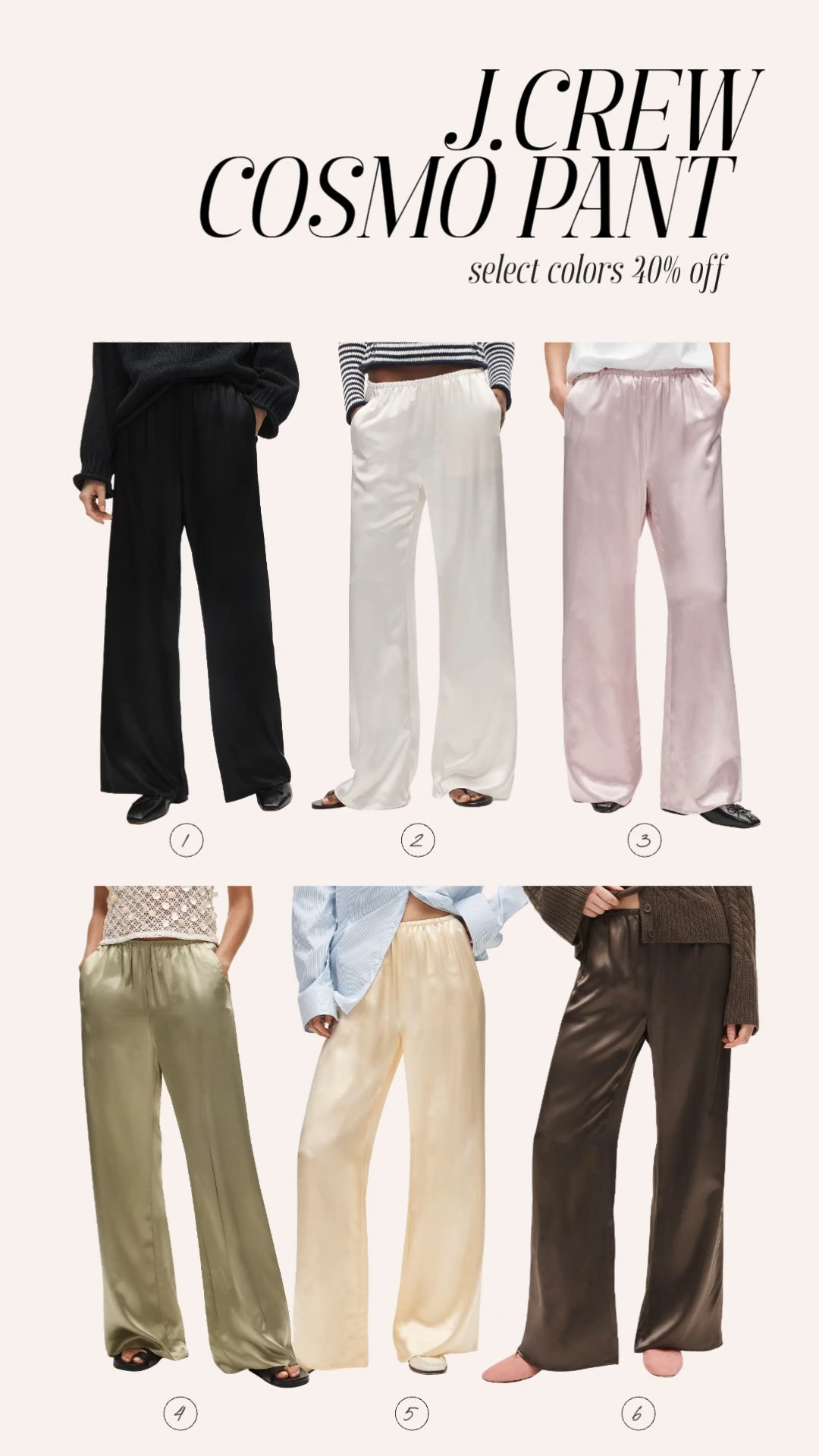 I love these J.Crew cosmo pants and am wearing them today in green! A few colors are on sale plus an extra 40% off with code EXTRA. 

 #LTKSeasonal #LTKSaleAlert