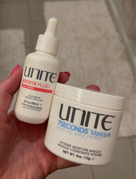 The best hair mask duo 🤍

#unitehair #hair #hairmask #selfcare #haircare #unite 

#LTKFind #LTKstyletip #LTKbeauty