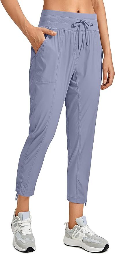 CRZ YOGA Womens Casual 7/8 Pants 25"/27" - Lightweight Workout Outdoor Athletic Track Travel Loun... | Amazon (US)