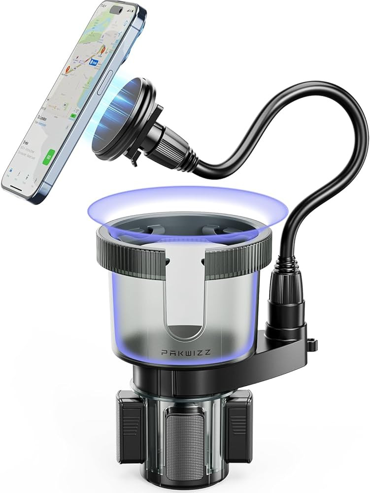 Upgraded Cup Holder Phone Mount for Car, 2-in-1 Cup Holder Phone Expander for MagSafe | Amazon (US)