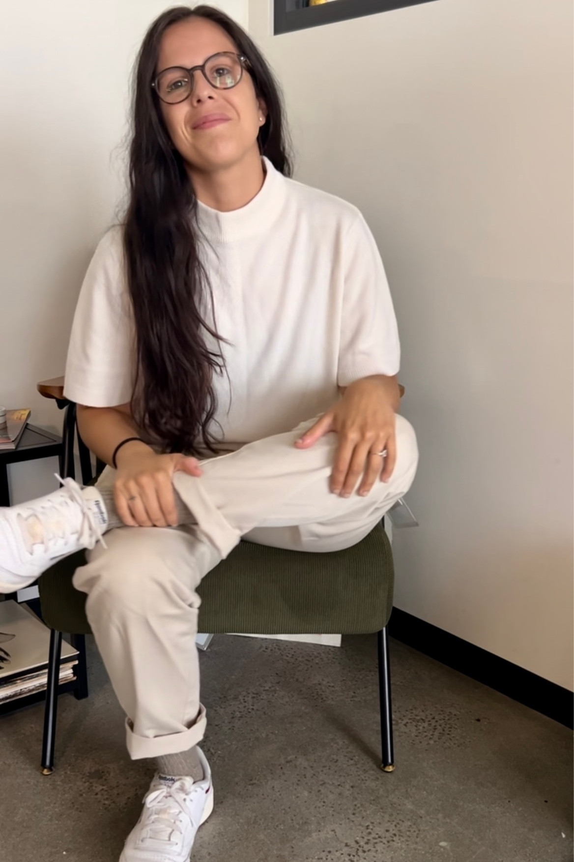 Off white monochrome outfit as a person who dresses more androgynous  

#LTKstyletip #LTKworkwear #LTKmens