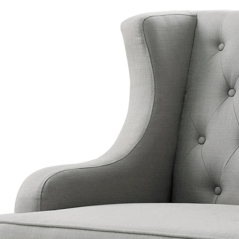 Paule 29" Wide Tufted Polyester Wingback Chair | Wayfair Professional