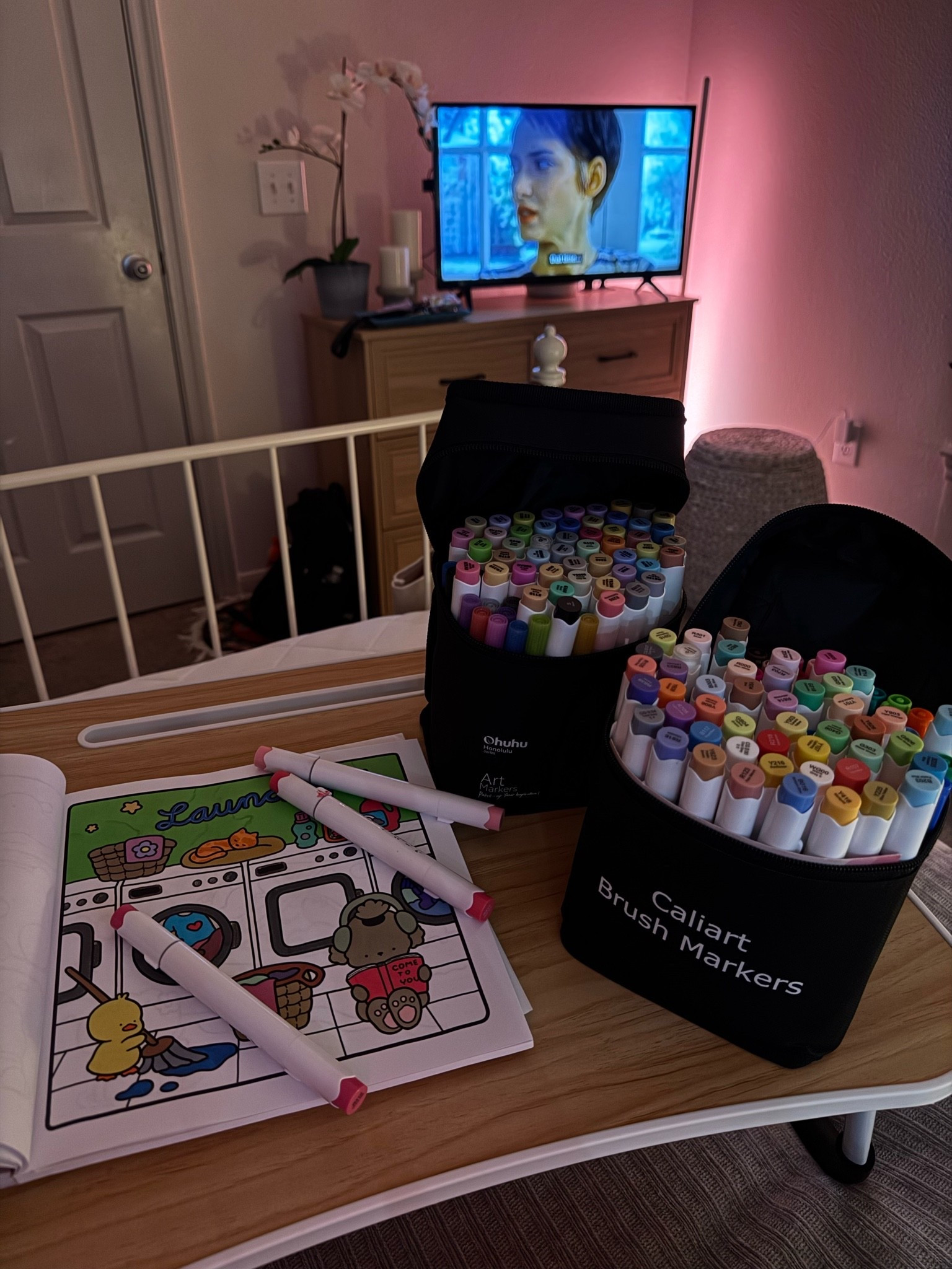 nightly coloring set-up 🖍️🌈

#LTKselfcare #LTKdayinmylife