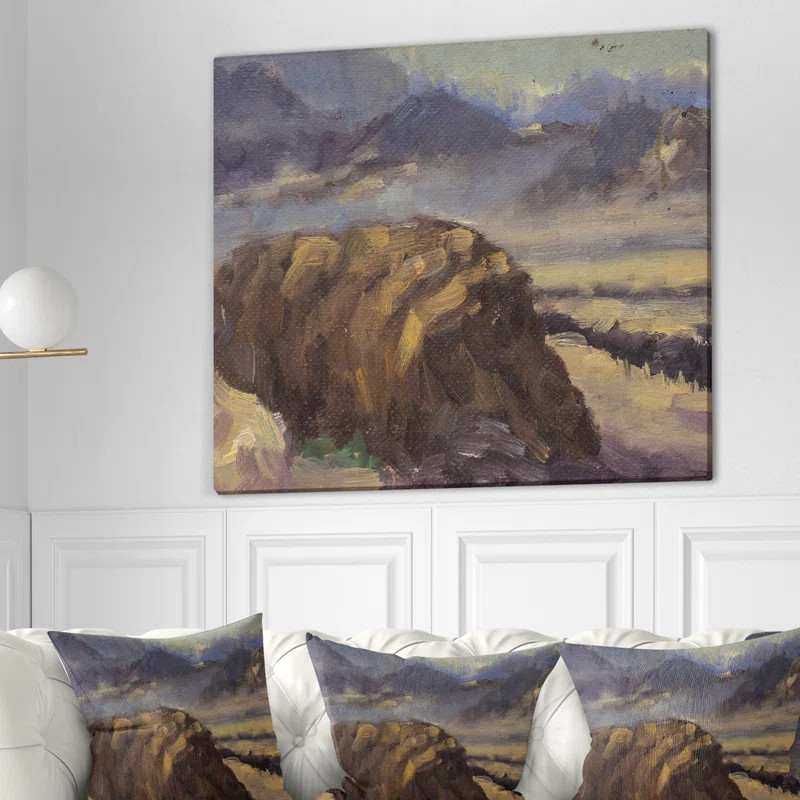 Dark Sky In Landscape Picture On Canvas Print | Wayfair North America