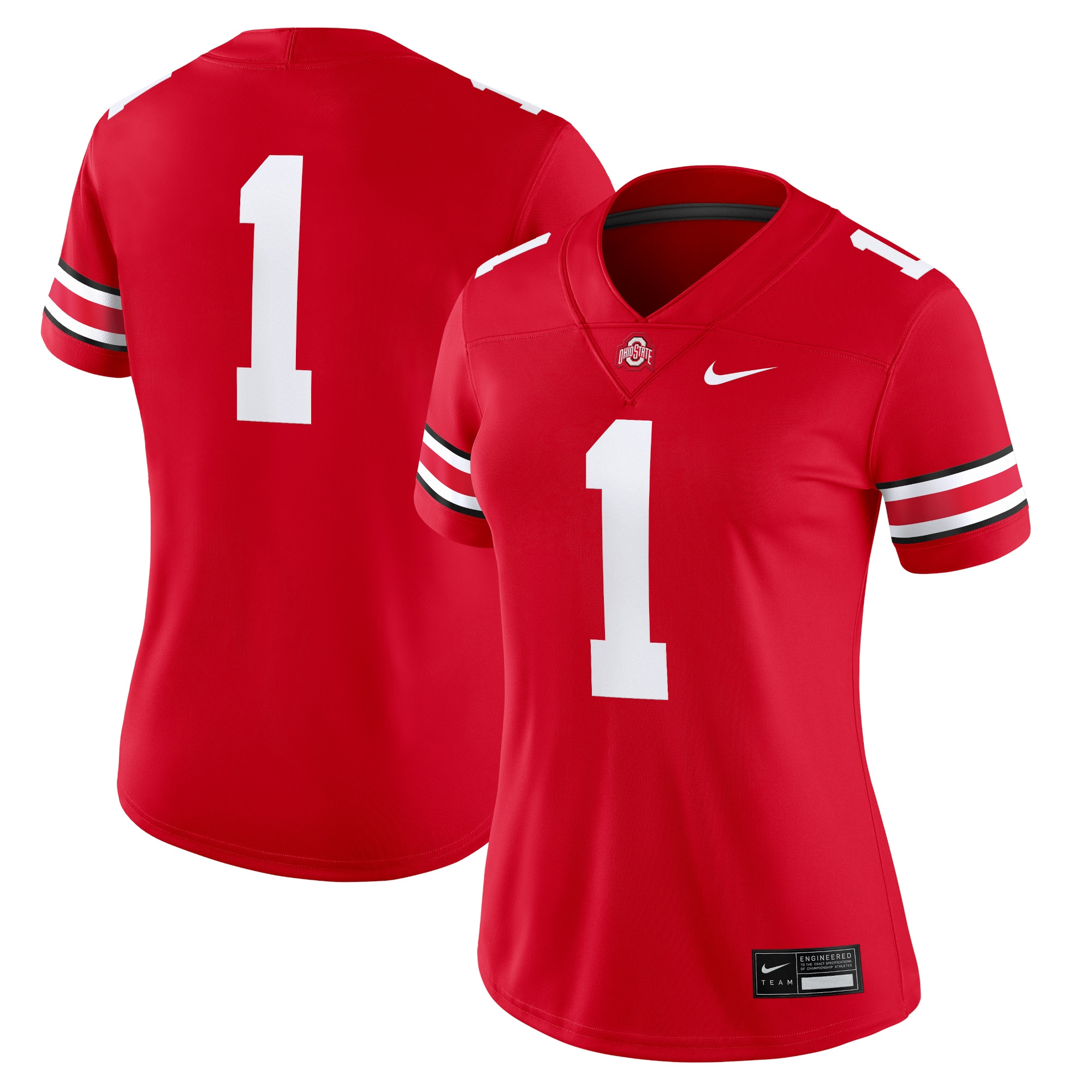 #1 Ohio State Buckeyes Nike Women's Game Jersey - Scarlet | Fanatics