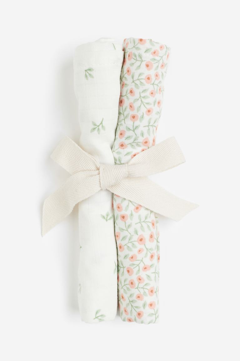 2-pack Small Muslin Cloths | H&M (US + CA)
