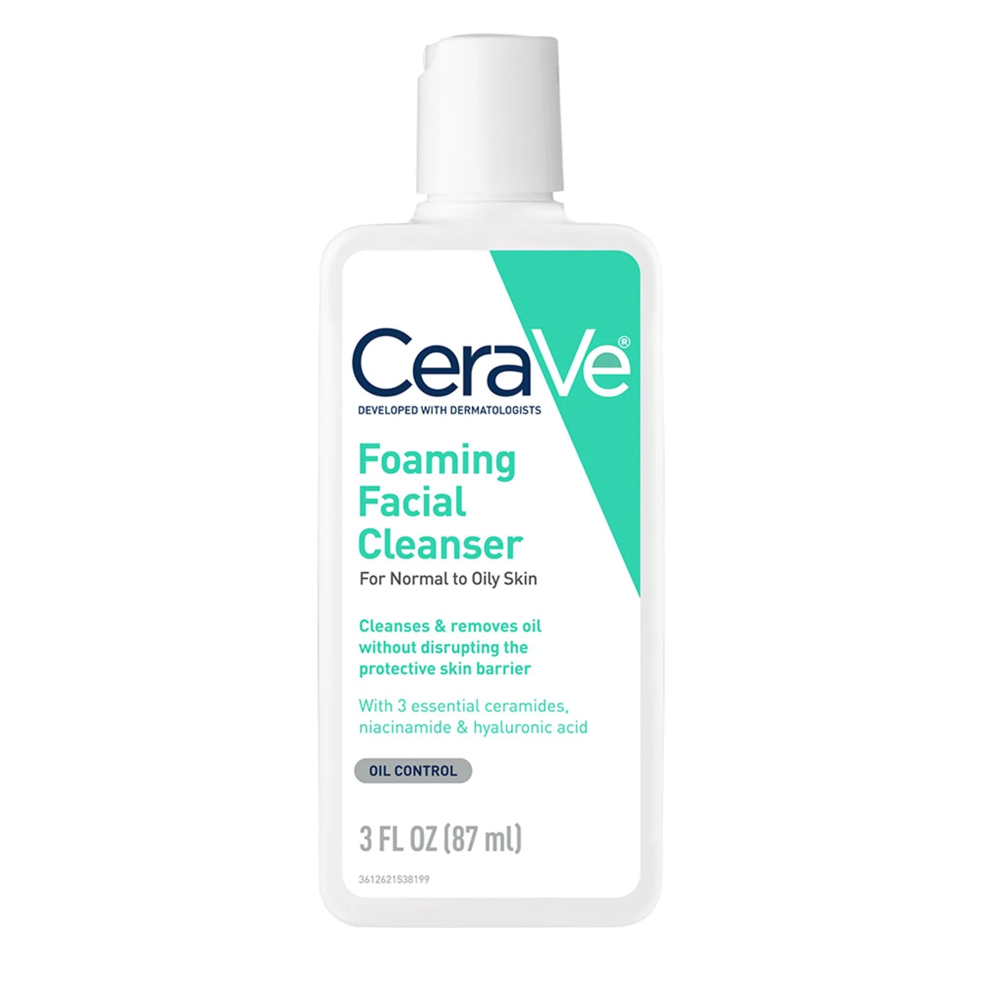 CeraVe Travel Size Foaming Face Cleanser for Normal to Oily Skin with Hyaluronic Acid | Walmart (US)