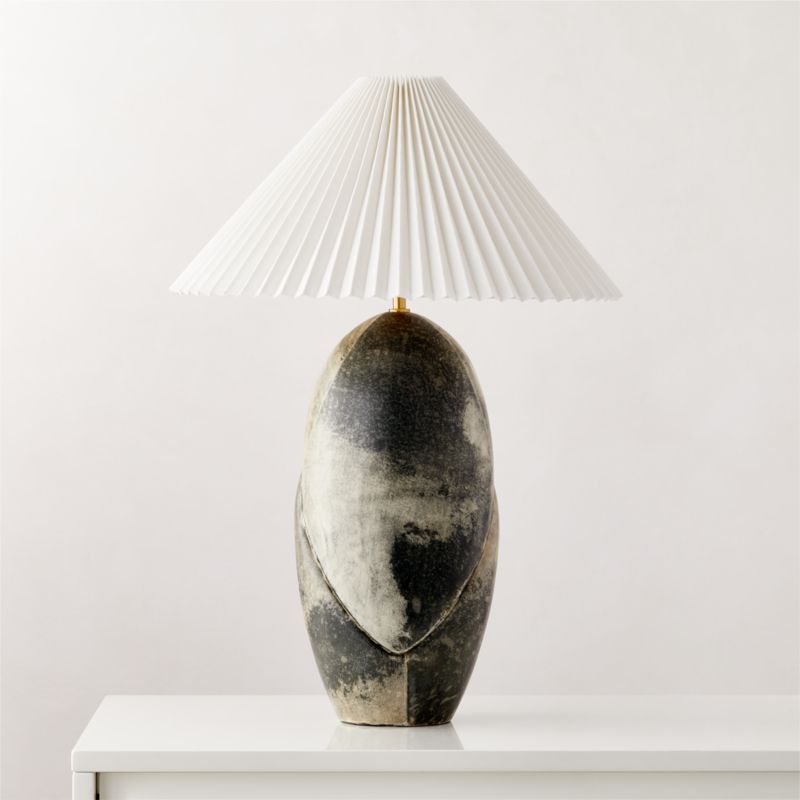 Enora Pieced Vellum Table Lamp | CB2 | CB2