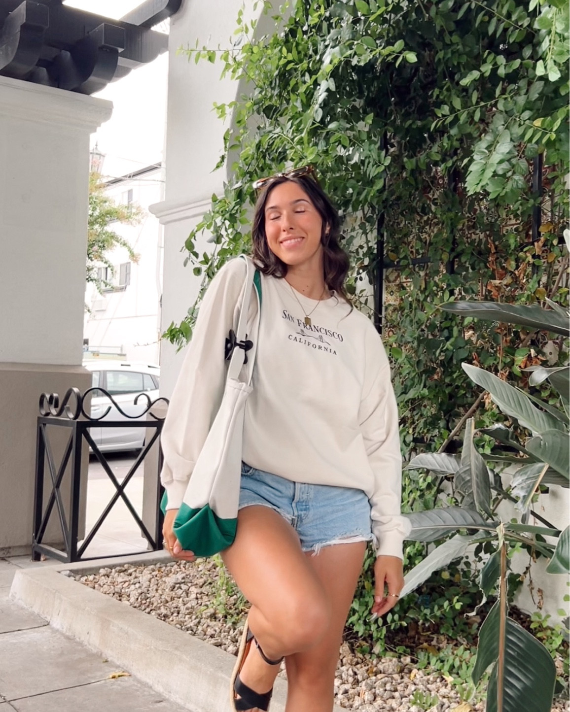 oversized sweaters and Levi’s shorts are the uniform this fall | fall outfits, cozy sweater, casual fall style, end of summer outfit, vintage sweater, oversized sweater, retro style, cream sweater, white sweater styling, hollister, fall transitional style

#LTKFind #LTKstyletip #LTKover40
