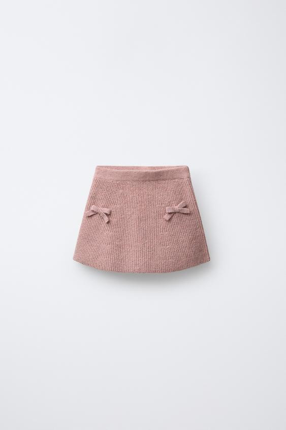 BOW KNIT SKIRT | Zara US