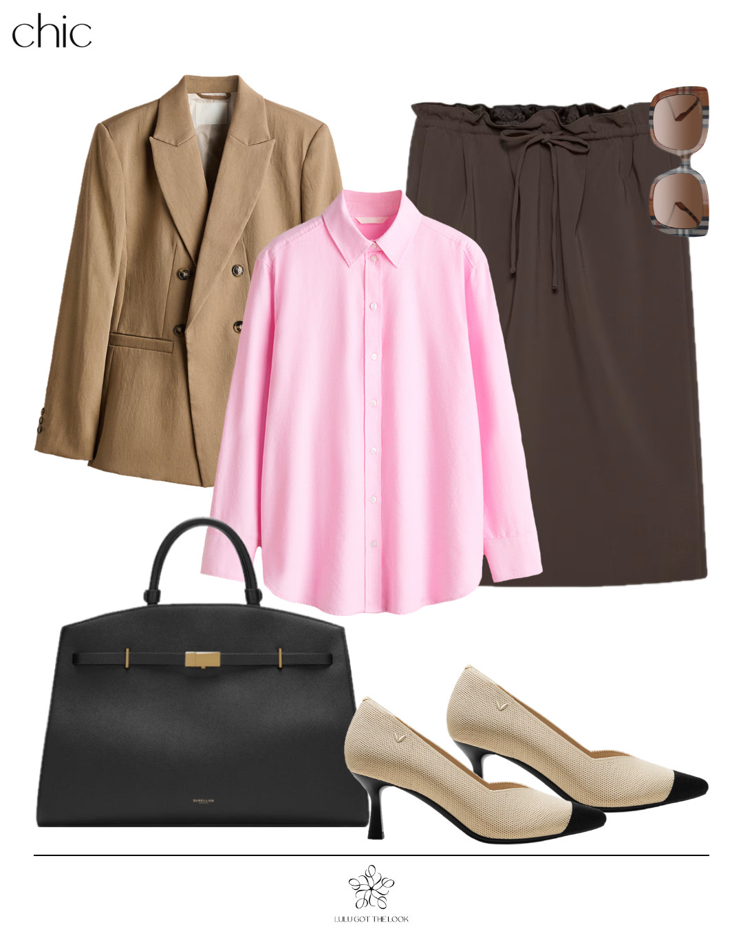 Brown, pink and beige - 4 styles: chic 

 #LTKootd #LTKSeasonal #LTKU
