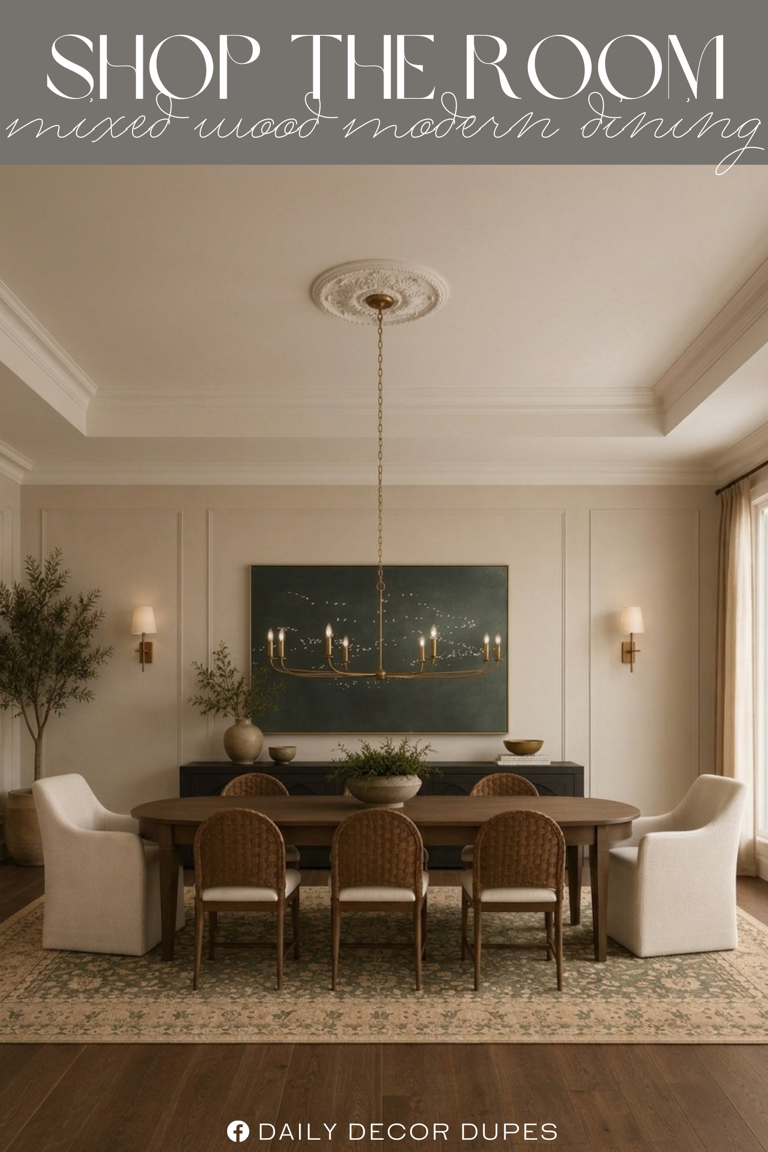 Shop the Room: Mixed Woods Organic Modern Dining Room. Mixed Wood Dining Room Design. Warm Modern Dining Room. Modern Rustic Dining Room. Contemporary Dining Space. Interior Styling Inspiration. 

Home more affordable option find copy cat similar look for less budget friendly affordable cheap cheaper beautiful pretty. Clearance sale coupon code discount code promo code luxury lookalike look a like Inspo inspiration inspired by idea ideas Love like these? I share multiple every day in my FB group.
#shoptheroom #organicmodern #diningroominspo #diningroomdesign #mixedwoodfurniture #moderndiningroom #interiorstyling 

 #LTKHome