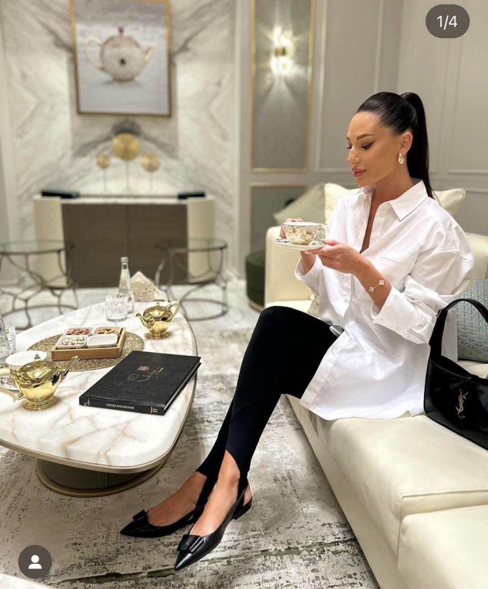 White button down
Black stirrup pants
Black flags 

#LTKPetite #LTKootd #LTKBeauty