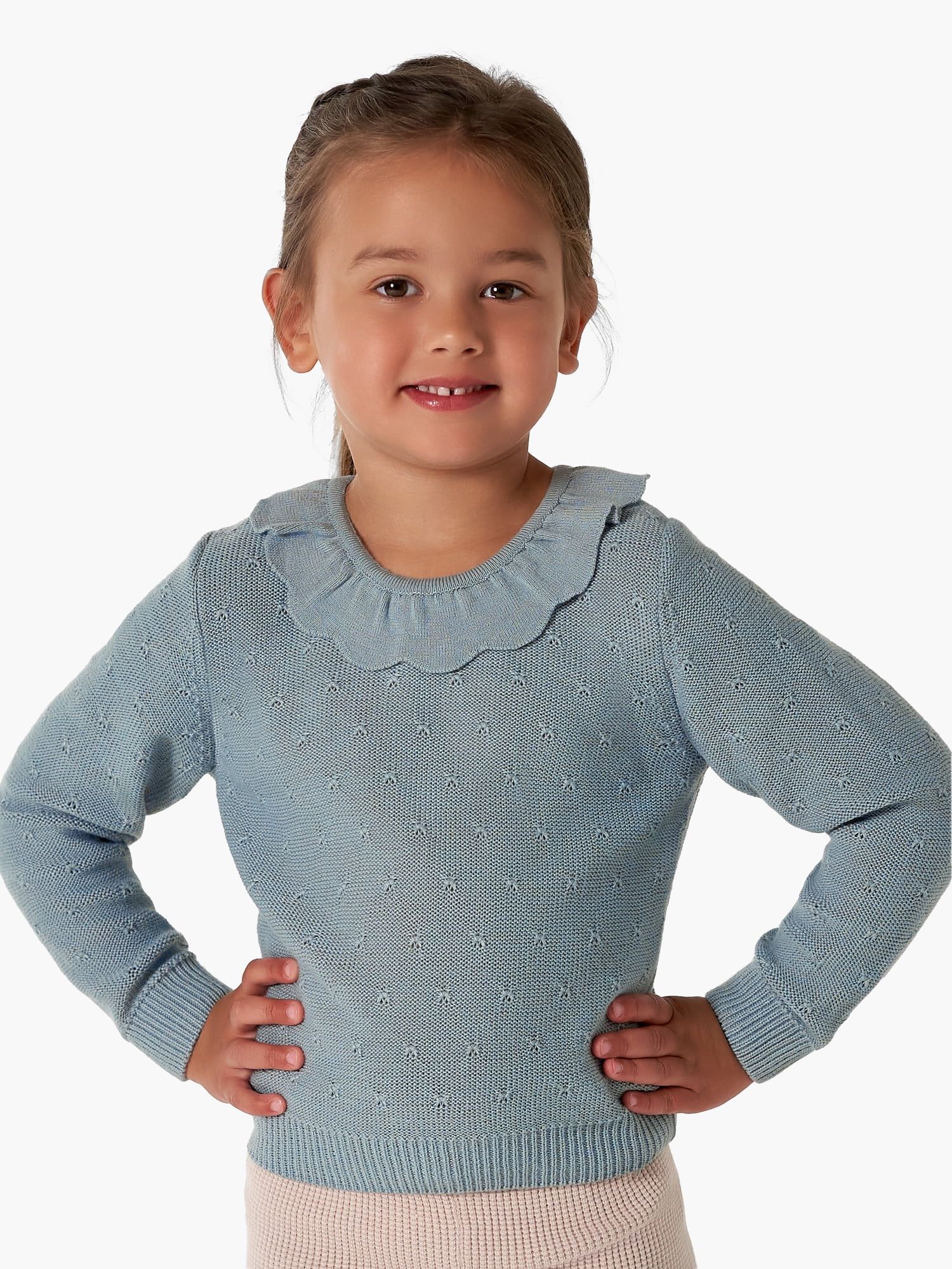 Modern Moments by Gerber Baby and Toddler Girl Pointelle Sweater, Sizes 12 Months -5T | Walmart (US)