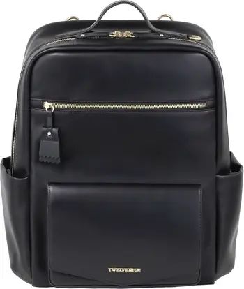 TWELVElittle Peek-A-Boo Faux Leather Diaper Backpack | Nordstrom | Nordstrom