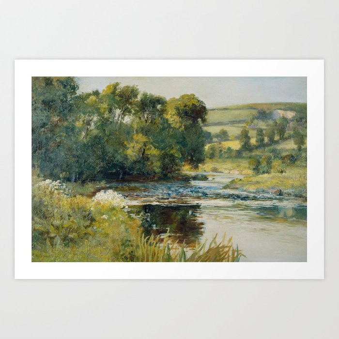 Edward Mitchell Bannister-Streamside Art Print | Society6