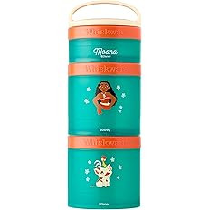 Whiskware Disney Princess Moana, Stackable Snack Containers for Kids, 3 Stackable Snack Cups for ... | Amazon (US)