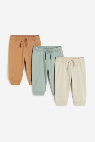 3-pack Cotton Joggers | H&M (US + CA)