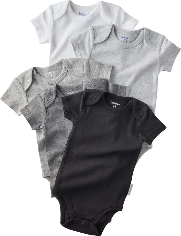 BUTTERBLU Avery Assorted 5-Pack Bodysuits | Nordstrom | Nordstrom