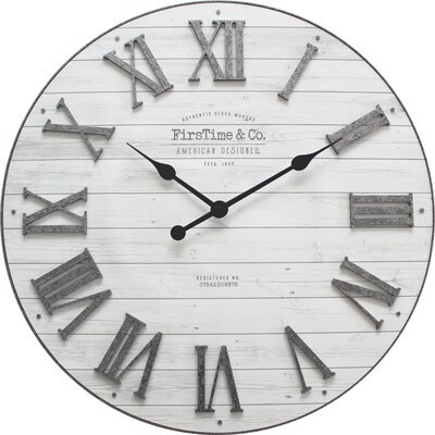 FirsTime FirsTime and Co.® Emmett Shiplap Wall Clock | Lowe's