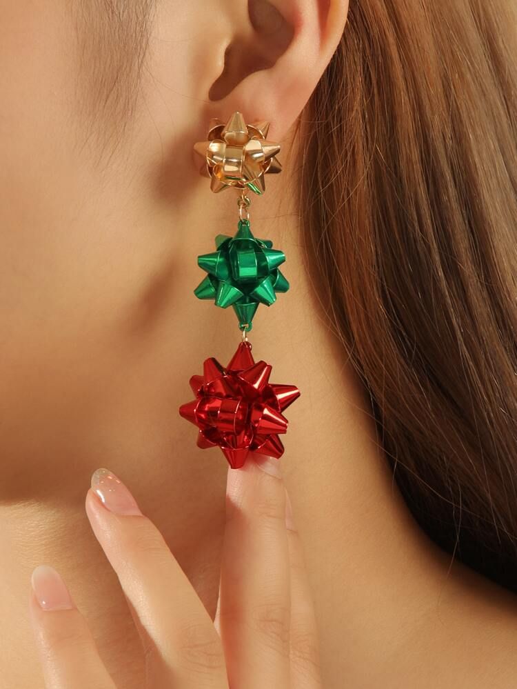 Christmas Star Drop Earrings | SHEIN