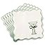 12 Pcs Martini Cocktail Napkins Cloth Scalloped Embroidery a Tini Bit Older Party Supplies 6"x6" ... | Amazon (US)