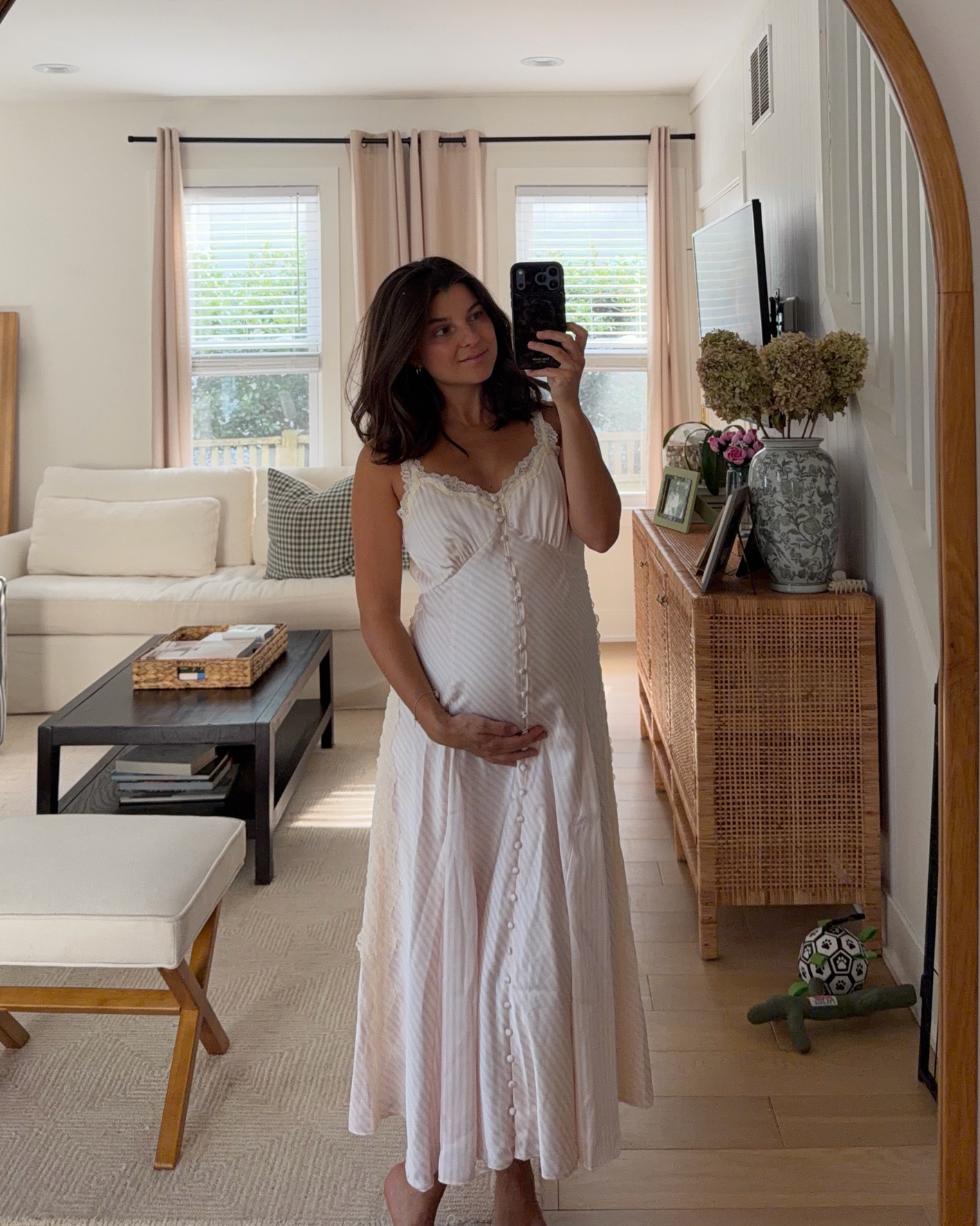 ABERCROMBIE SALE! wearing medium in dress, small would’ve been great too. Can unbutton and wear as duster. Currently 29 weeks pregnant

#LTKBump #LTKPetite #LTKSaleAlert