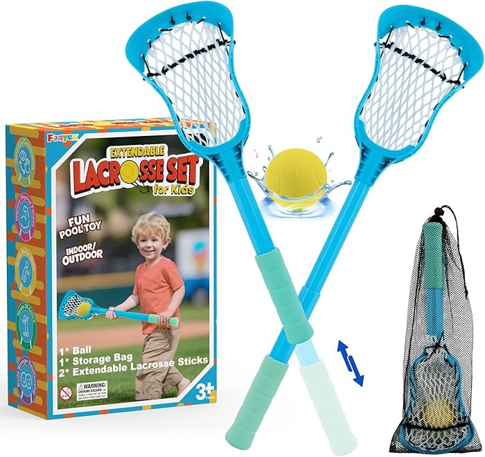 Adjustable Lacrosse Sticks Kids Toys Outdoor Games for Pool Beach Yard, Easter Basket Stuffers Bi... | Amazon (US)