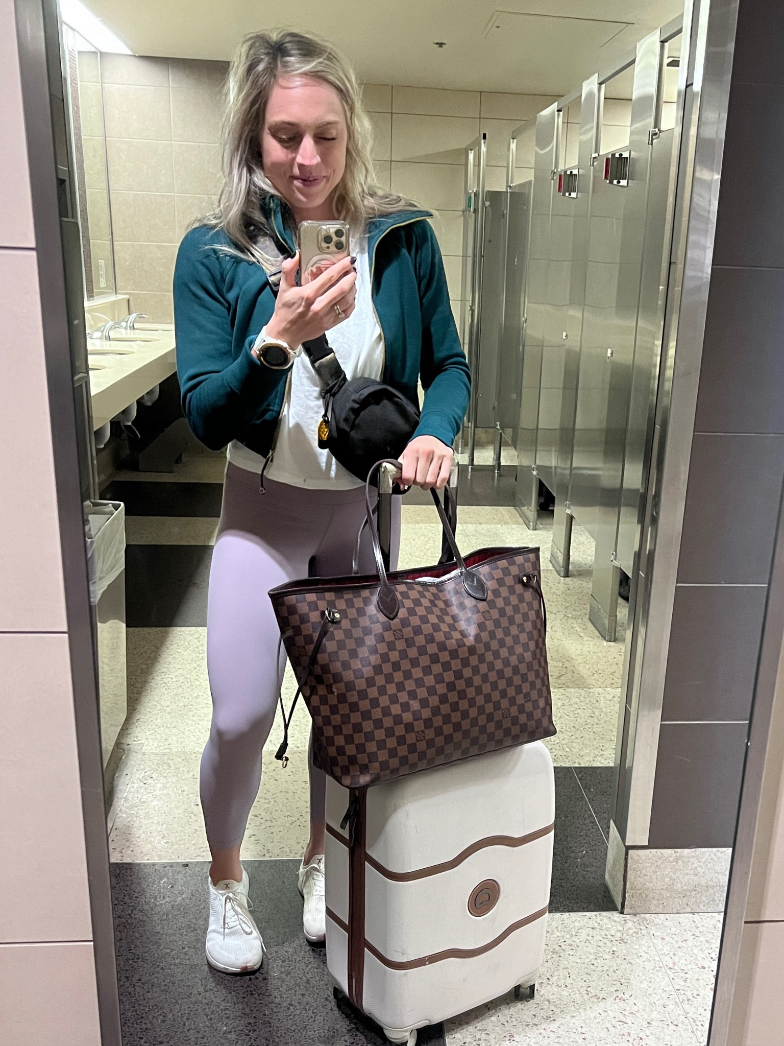 Pretty standard travel outfit today. These lululemon dupes are SO comfy. I am definitely an athlesure snob, and these have me fooled. 

#LTKfitness #LTKstyletip #LTKtravel