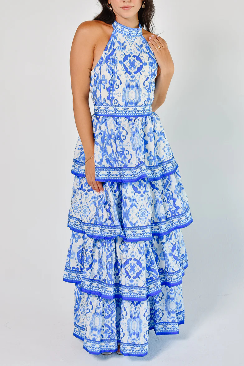 Villa Azzurra Tiered Maxi Dress | Confête