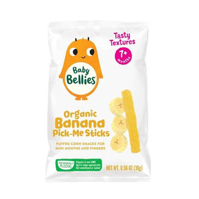 Little Bellies Organic Banana Pick-Me Sticks Baby Snacks - 0.56oz | Target