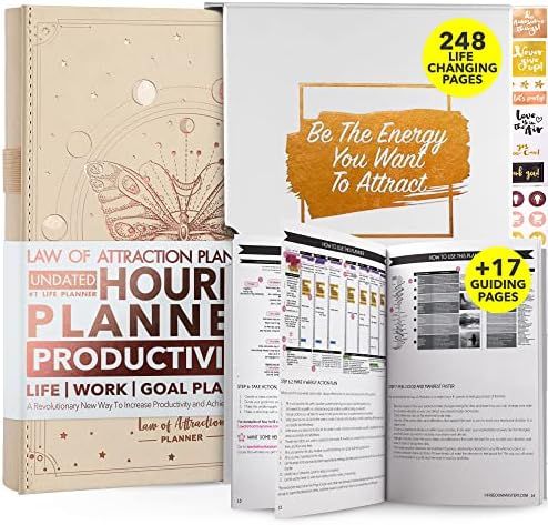 Law of Attraction Planner - Undated Deluxe Weekly, Monthly Planner, a 12 Month Journey to Increas... | Amazon (US)