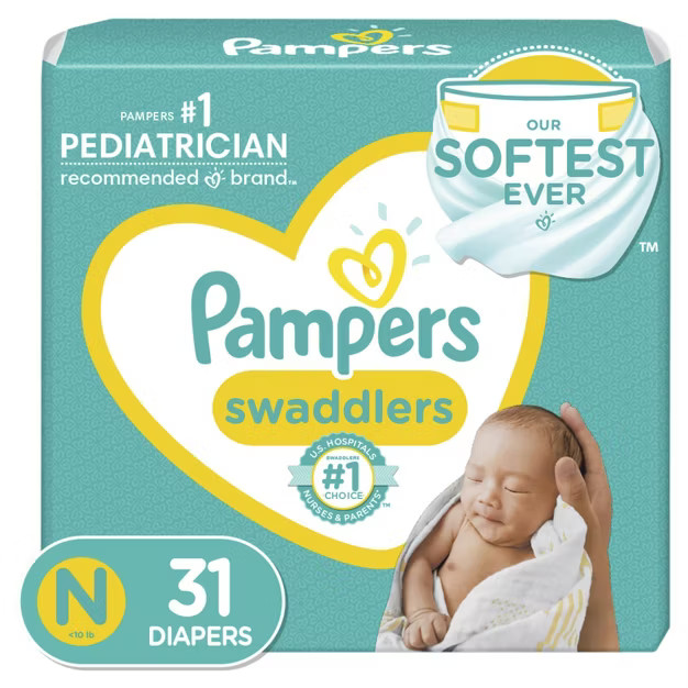 Pampers Swaddlers Disposable Diapers - (Select Size and Count) | Target