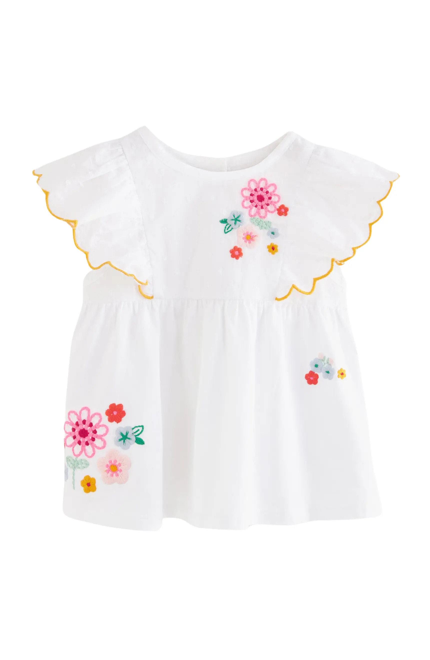 NEXT Kids' Floral Embroidered Cotton Top | Nordstrom | Nordstrom