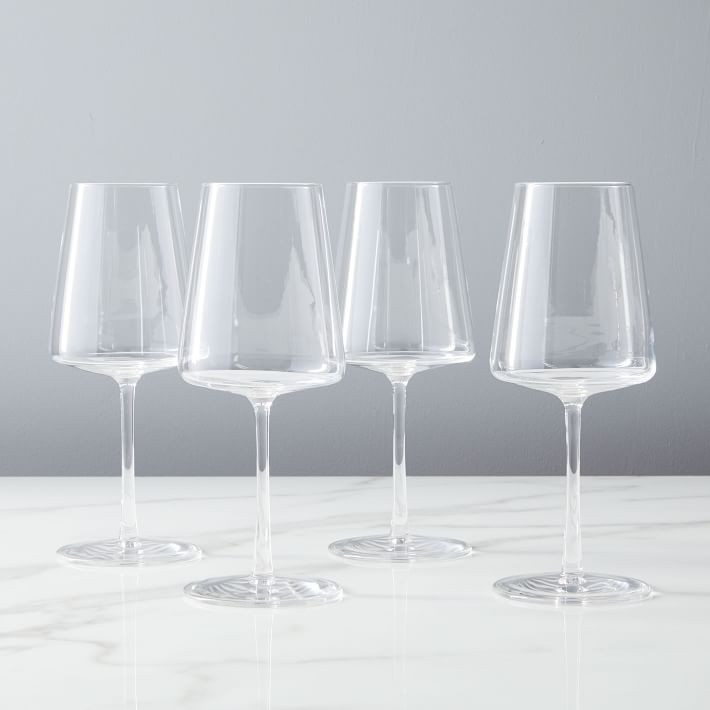 Horizon Lead-Free Crystal White Wine Glass Sets | West Elm (US)