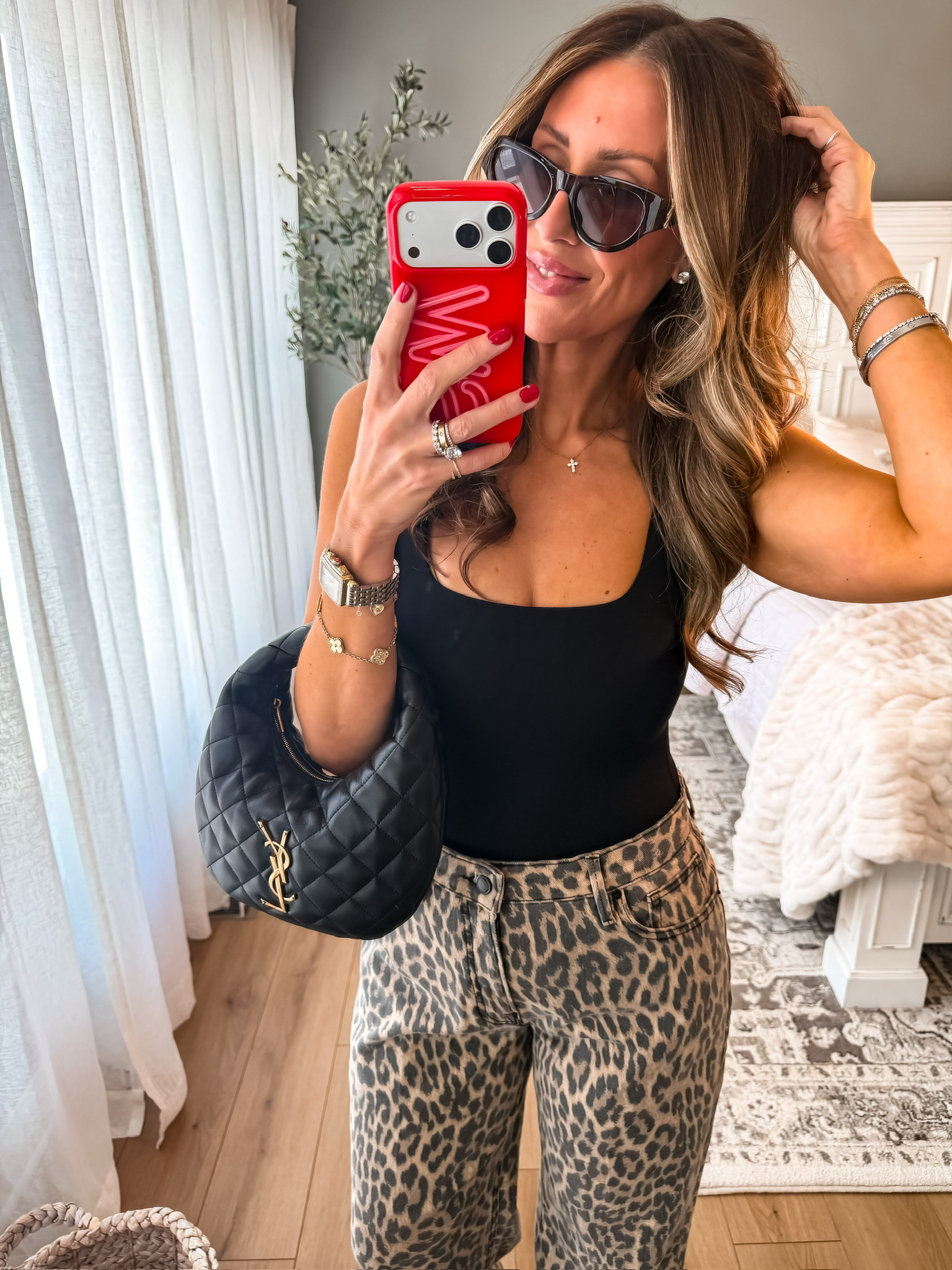 These jeans!! Love the cheetah print. So cute and effortless. Mom outfits cute pants everyday cute casual style cute pants black tank chic style comfortable pants affordable fashion cheetah pattern cute wear themominstyle 

#LTKmomlife #LTKdayinmylife #LTKootd